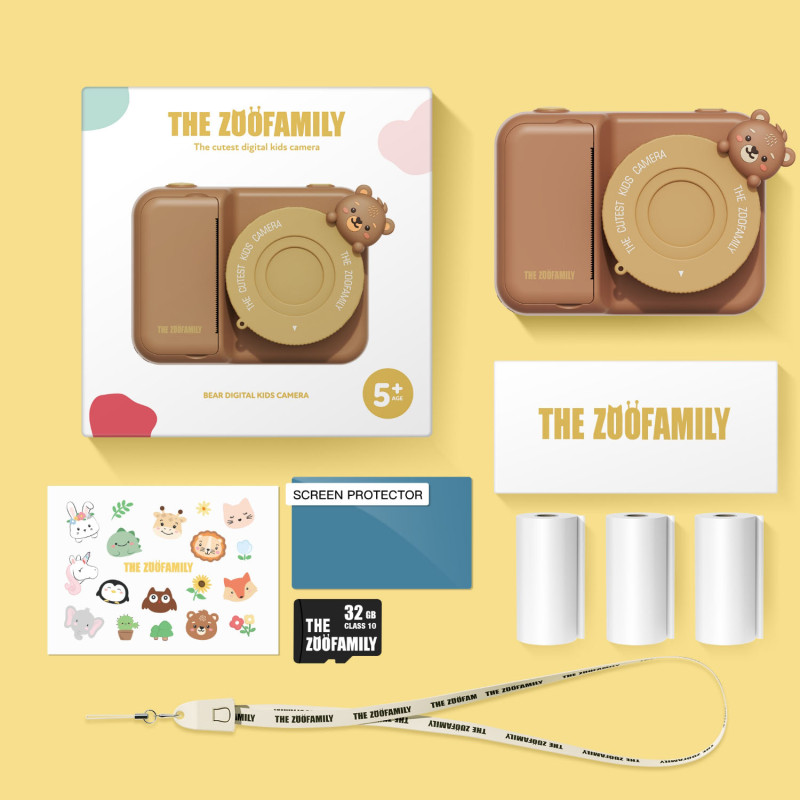 The Zoofamily Print Kinder-Digitalkamera Bär The Zoofamily Print Kinder-Digitalkamera Bär