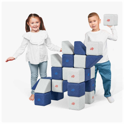 Magnetbausteine JollyHeap Mini Set mit 24 Blöcken