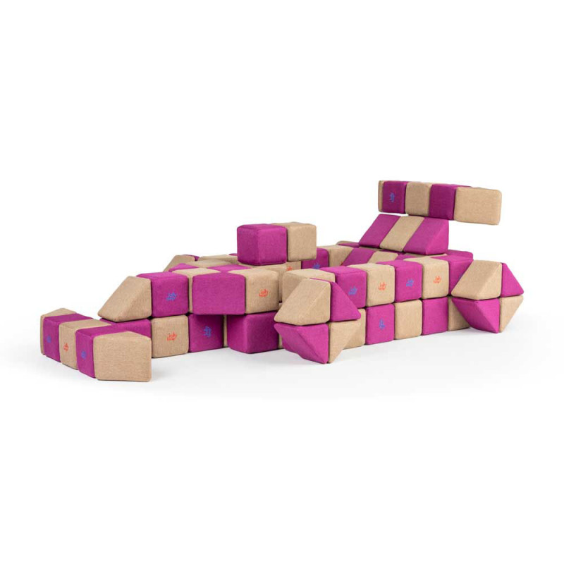 Magnetbausteine JollyHeap Basic Set mit 100 Blöcken Magnetbausteine JollyHeap Basic Set mit 100 Blöcken
