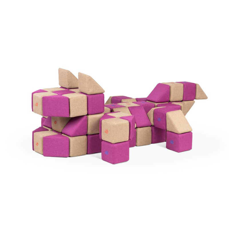 Magnetbausteine JollyHeap Basic Set mit 100 Blöcken Magnetbausteine JollyHeap Basic Set mit 100 Blöcken