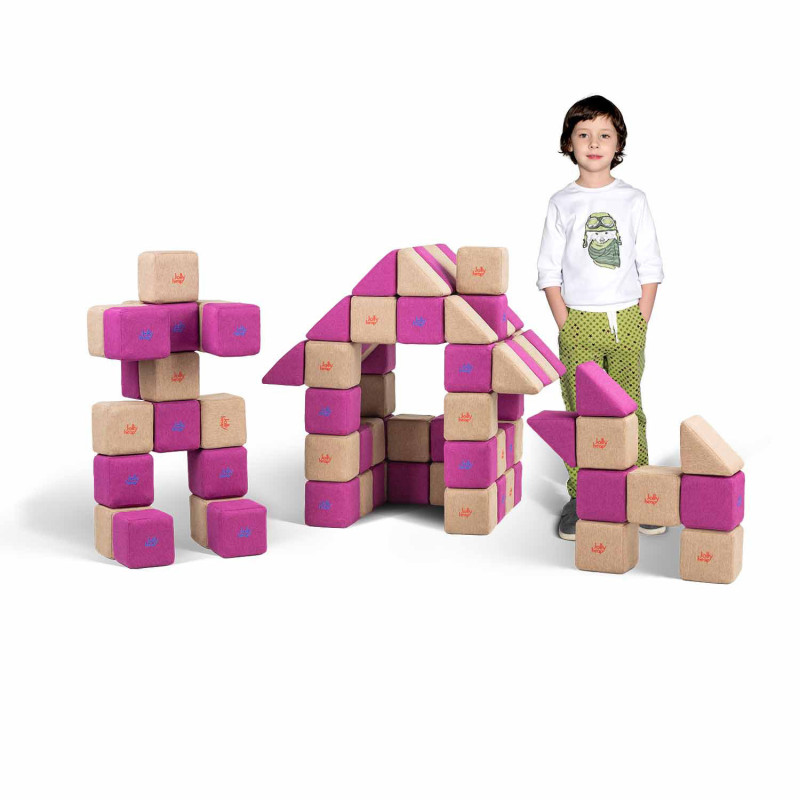 Magnetbausteine JollyHeap Basic Set mit 100 Blöcken Magnetbausteine JollyHeap Basic Set mit 100 Blöcken