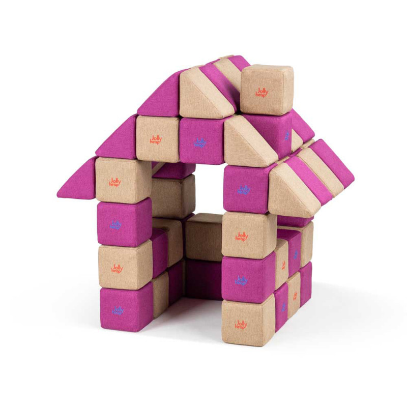 Magnetbausteine JollyHeap Basic Set mit 100 Blöcken Magnetbausteine JollyHeap Basic Set mit 100 Blöcken