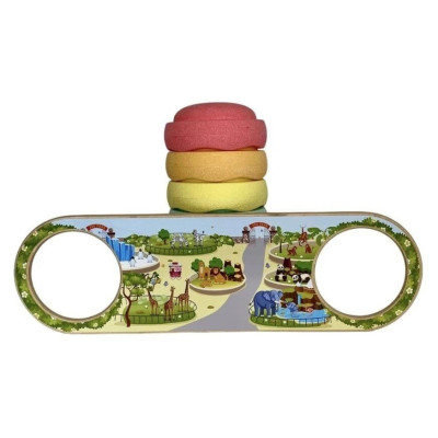 BaaVi Balancierbalken mit Aufkleber ZOO