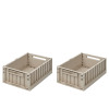 LIEWOOD Aufbewahrungsboxen M Weston Sandy 2 Stück