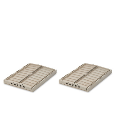 LIEWOOD Aufbewahrungsboxen M Weston Sandy 2 Stück