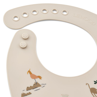 LIEWOOD Silikonlätzchen Tilda All Together Sandy 2 Stück