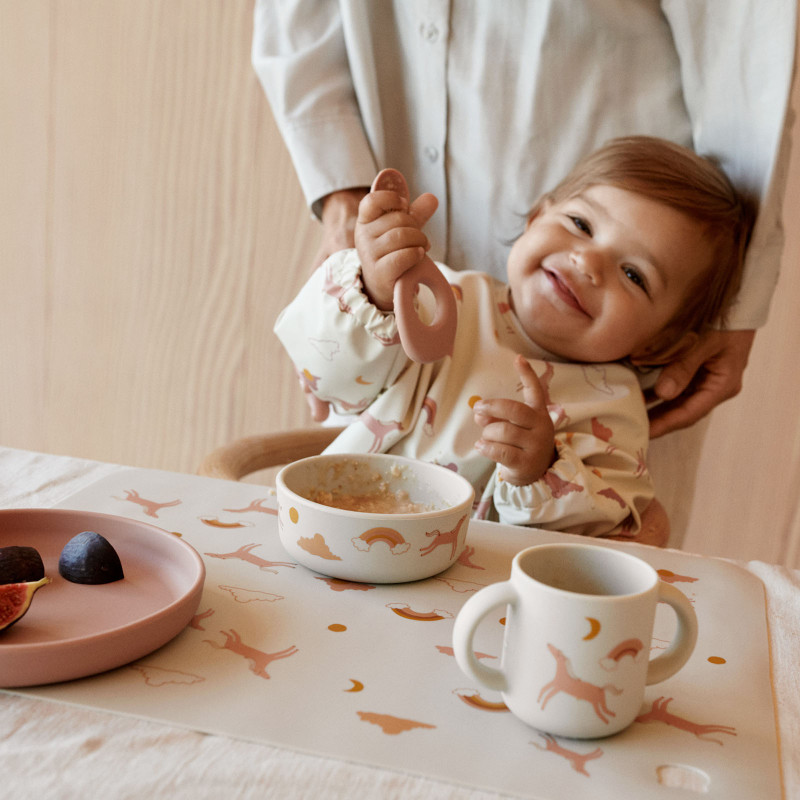 LIEWOOD Silikon-Geschirrset Vivi Dream Ecru