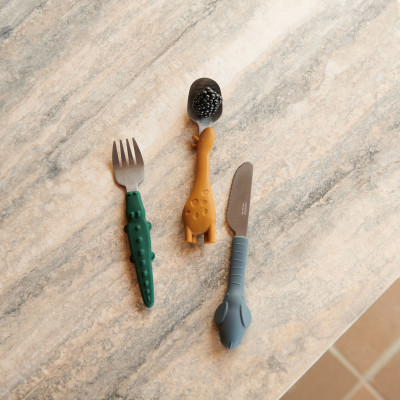 LIEWOOD Kinderbesteck Tove Golden Caramel Mix