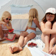 LIEWOOD Strandzelt Cassie Pure Sky Creme de la Creme LIEWOOD Strandzelt Cassie Pure Sky Creme de la Creme