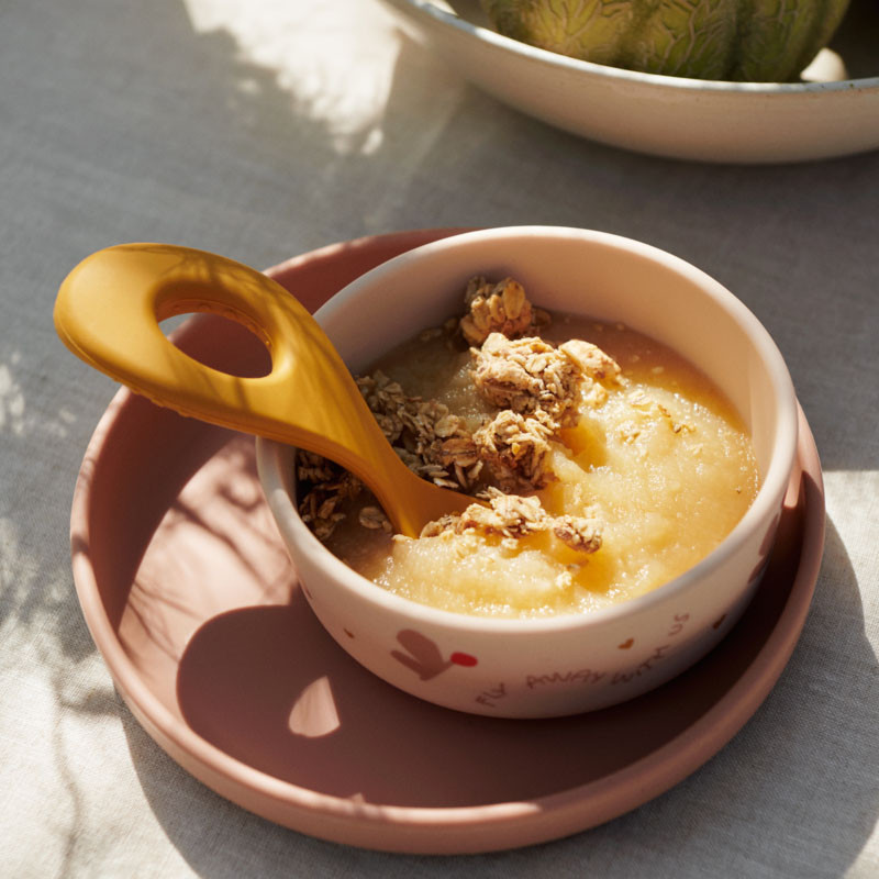 LIEWOOD Silikon-Geschirrset Vivi Butterfly / Apple blossom