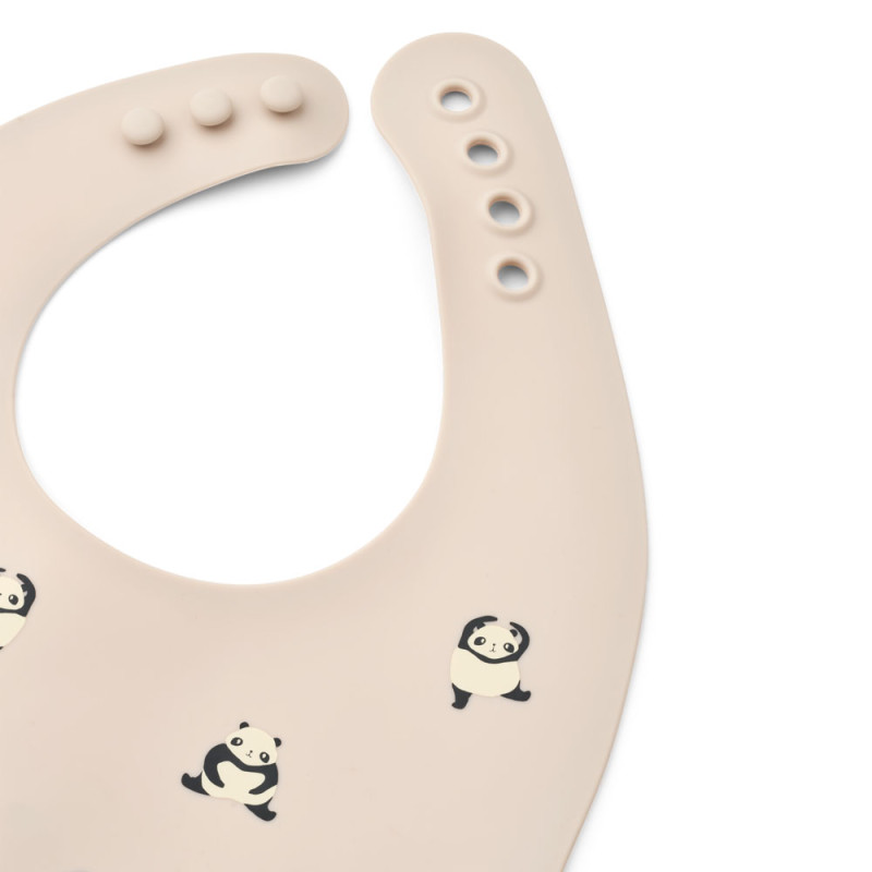 LIEWOOD Silikonlätzchen Ember Panda / Sandy 2 Stück