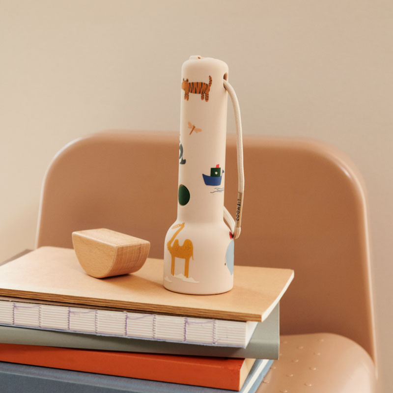 LIEWOOD Kinder-Taschenlampe Around the world / Sandy