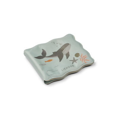 LIEWOOD Waylon magisches Wasserbuch fürs Bad Sea creature / Sandy