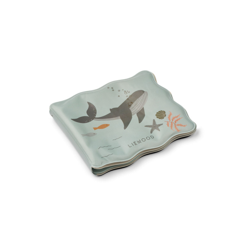 LIEWOOD Waylon magisches Wasserbuch fürs Bad Sea creature / Sandy