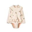 LIEWOOD Sille Baby-Badeanzug mit langen Ärmeln Peach / Sea shell