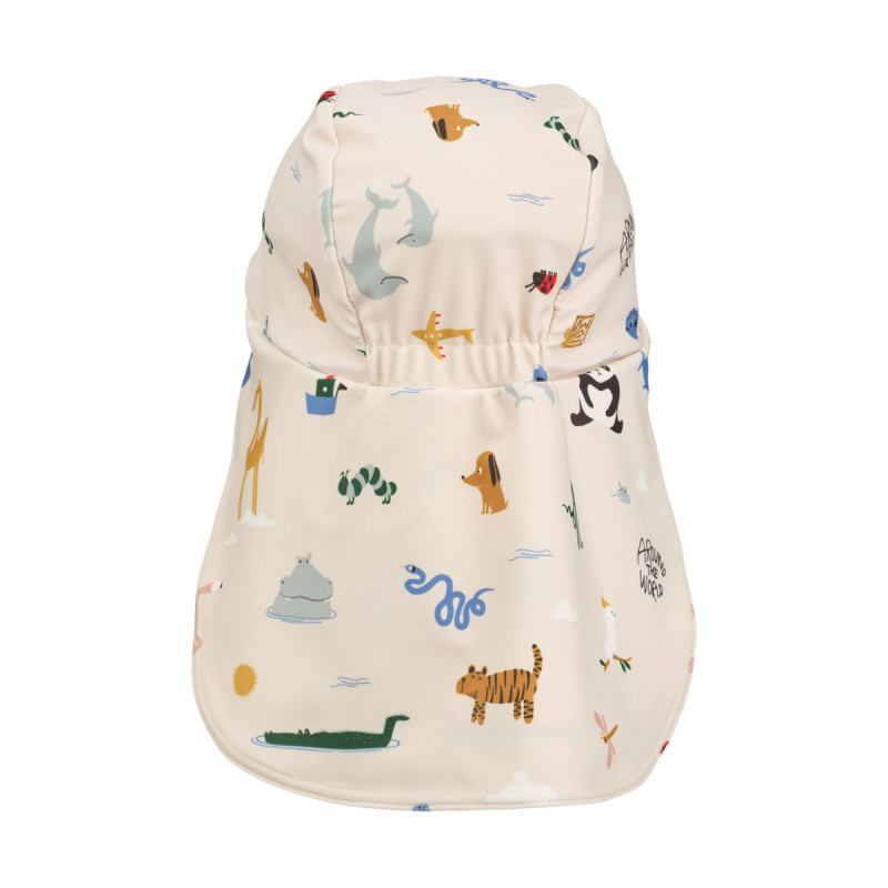 LIEWOOD UV-Schwimmhut für Kinder Cecilia Around the world / Sandy