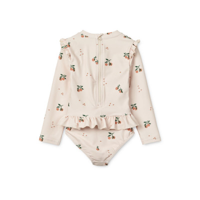 LIEWOOD Sille Badeanzug mit langen Ärmeln Peach / Sea shell