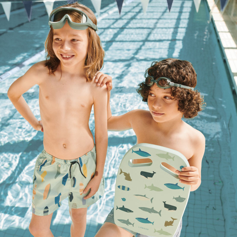 LIEWOOD Duke Badehose Boards / Light peppermint