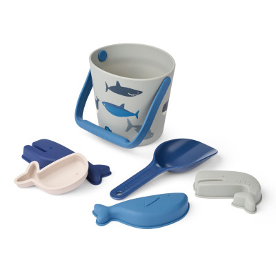 LIEWOOD Strandset Gilma Shark / Dove blue