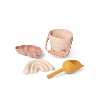LIEWOOD Strandspiel-Set mit Förmchen und Eimer Butterfly / Apple blossom