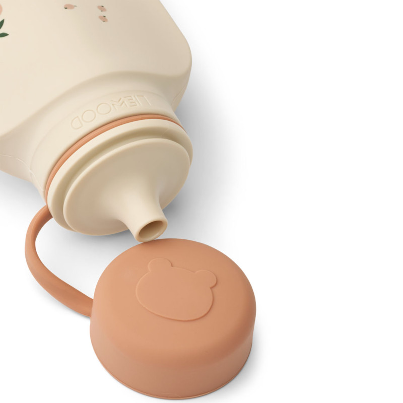 LIEWOOD Silikon Smoothie Flasche Lizzie 2er-Set Peach / Sea shell