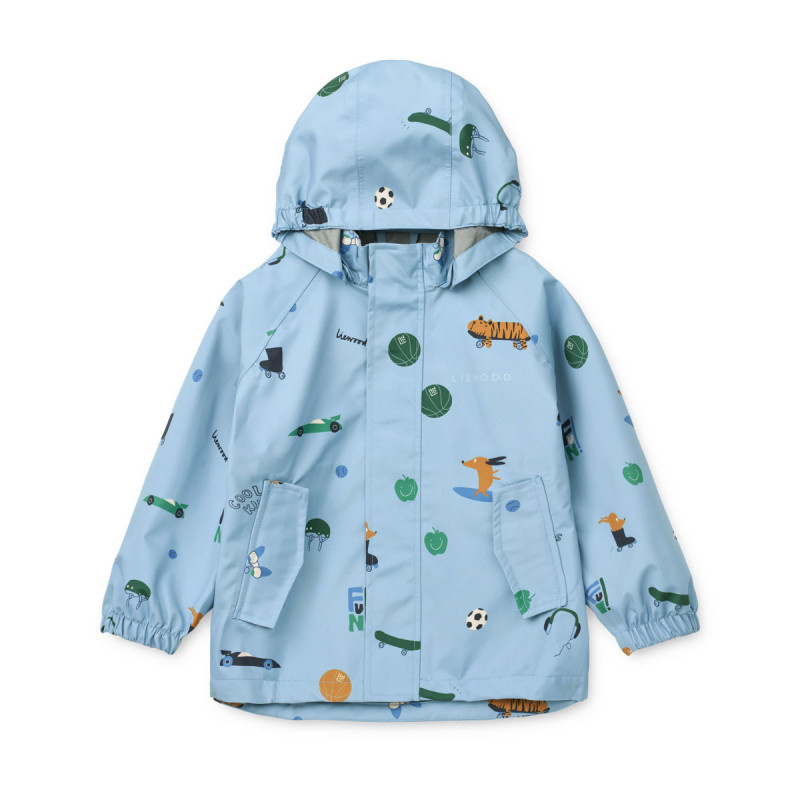 LIEWOOD Pedia wasserdichtes Set – Jacke und Hose Fun / Beach blue