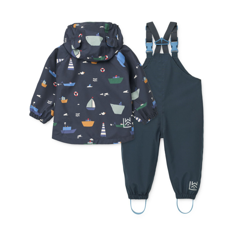 LIEWOOD Regenbekleidungsset Manu Sailing / Classic navy