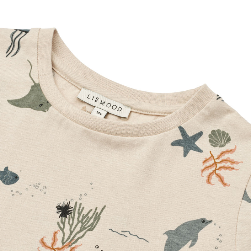 LIEWOOD Apia T-Shirt Sea Creature / Sandy