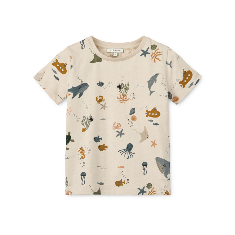LIEWOOD Apia T-Shirt Sea Creature / Sandy