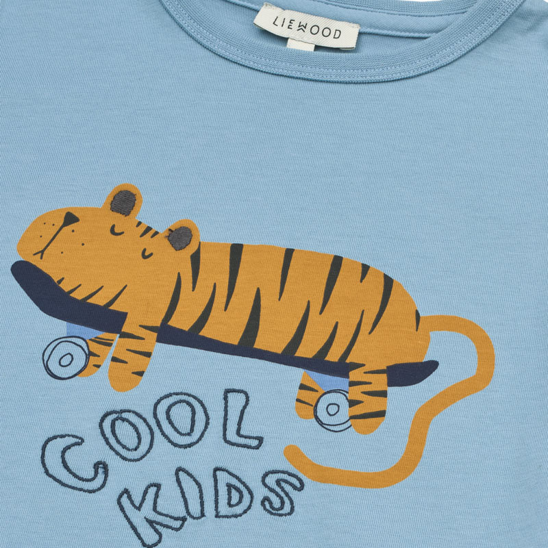 LIEWOOD Apia T-Shirt Tiger / Beach blue
