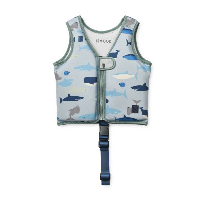 LIEWOOD Schwimmweste Dove Shark / Dove blue