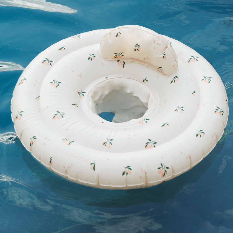 LIEWOOD Baby Schwimmring mit Sitz Dawn Peach / Sea shell
