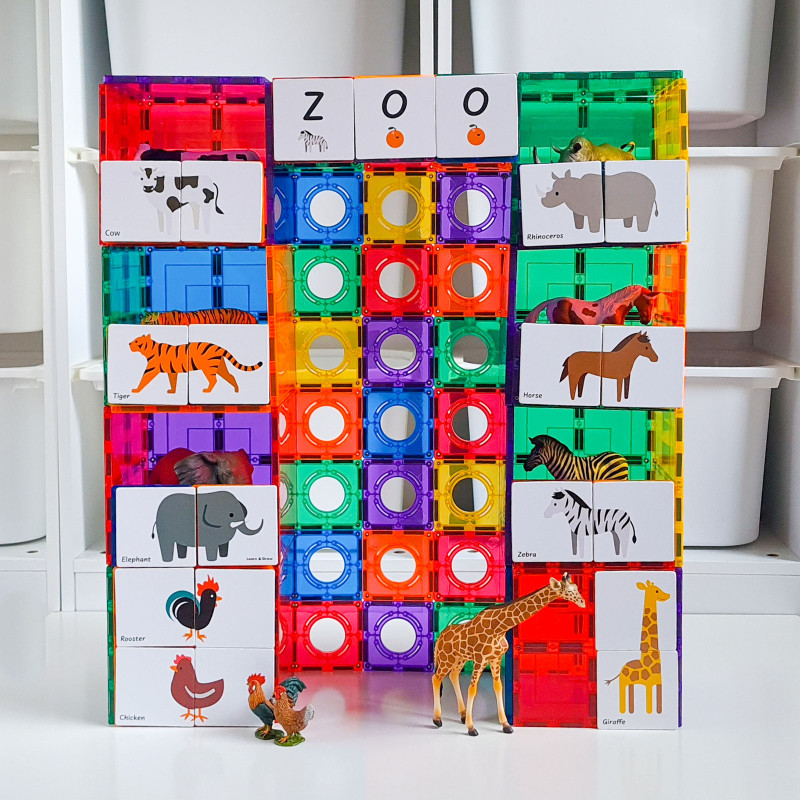 Magnetische Karten Tiere Puzzle 40 Stück