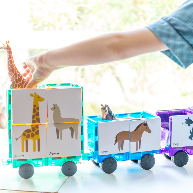 Magnetische Karten Tiere Puzzle 40 Stück