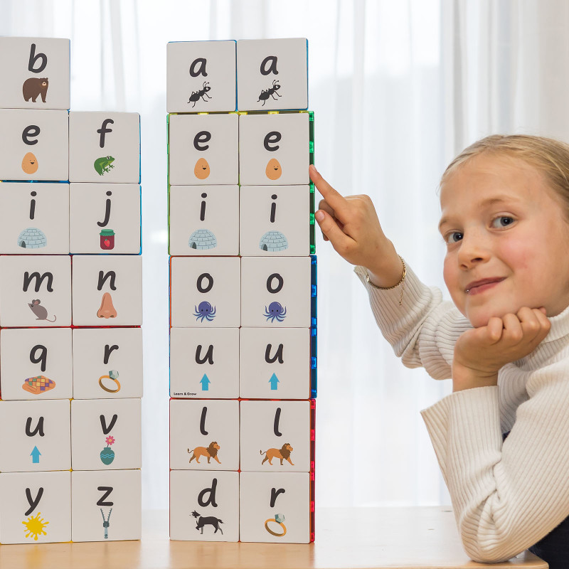 Magnetische Karten Kleinbuchstaben 40 Stück