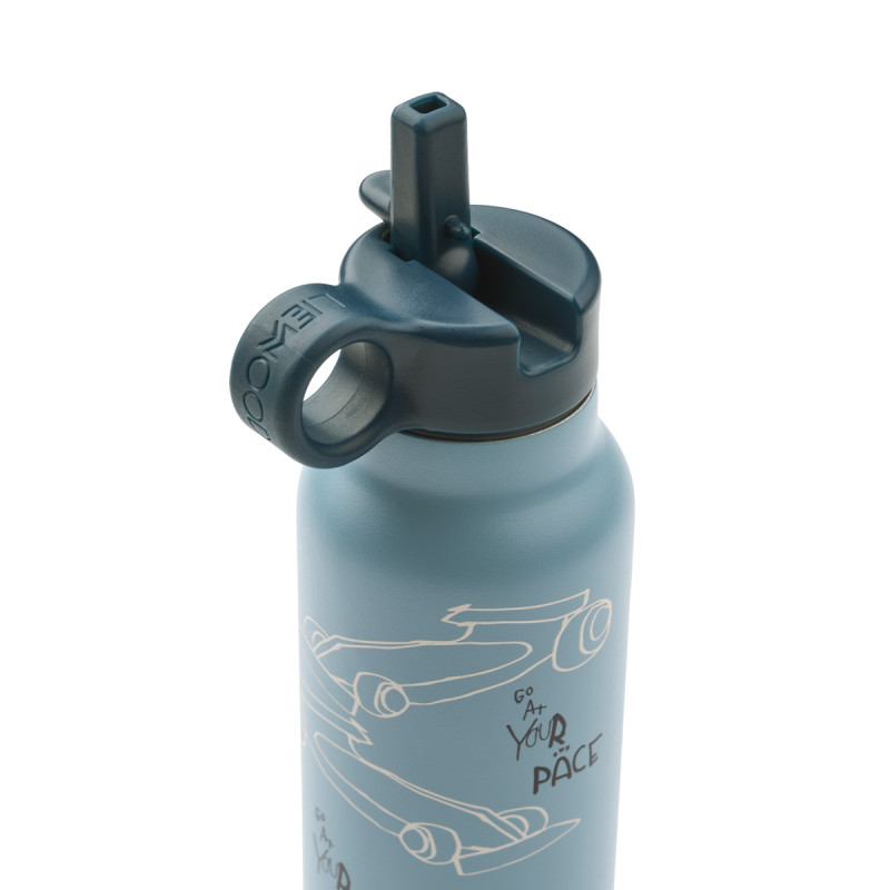 LIEWOOD Thermoflasche 350 ml Falk Race cars / Beach blue