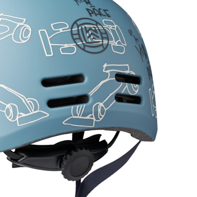 LIEWOOD Fahrradhelm Milly Race cars / Beach blue