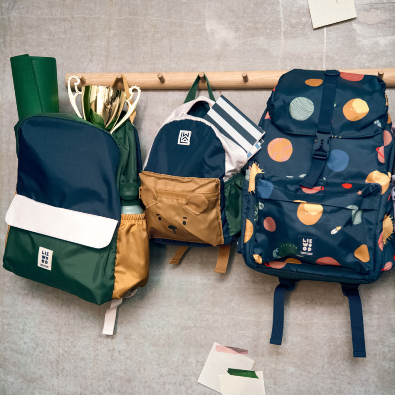 LIEWOOD Schulrucksack LENNON Garden green multi mix