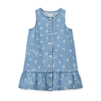 LIEWOOD Sybilla Jeanskleid Cherry heart sandy / Denim