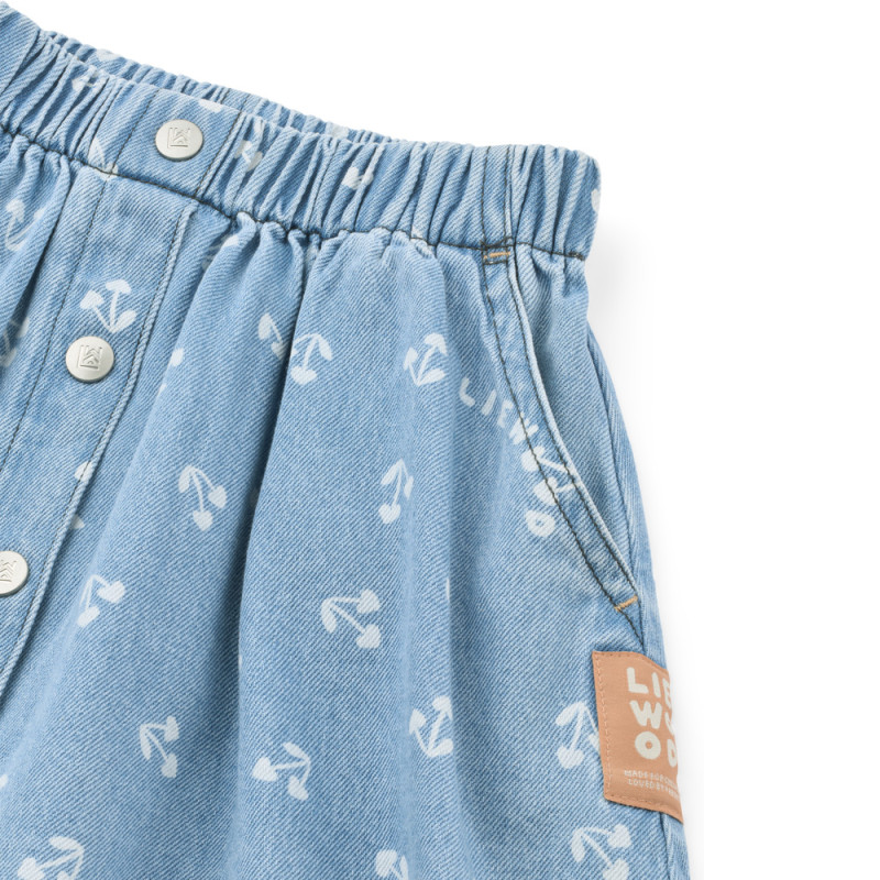 LIEWOOD Jeansrock Rio Cherry heart sandy / Denim