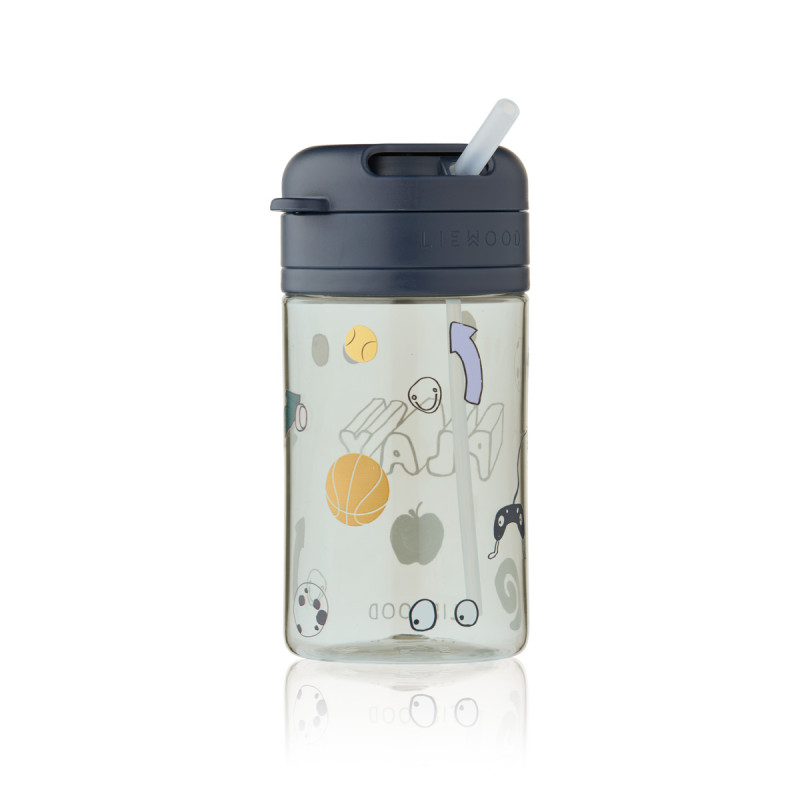 LIEWOOD Pavia Trinkbecher mit Strohhalm 500 ml Play / Dusty Peppermint