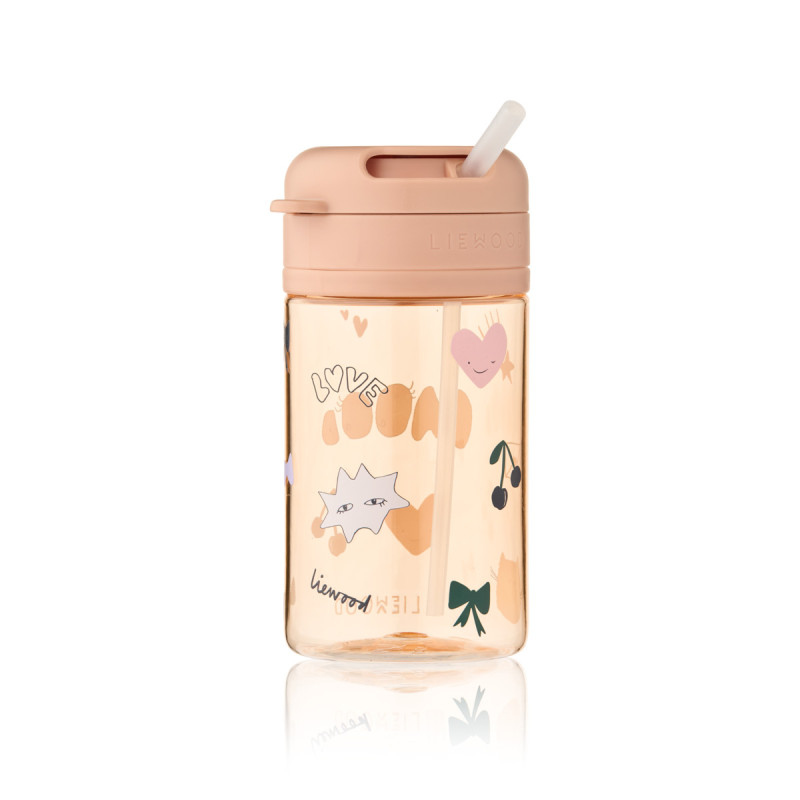LIEWOOD Pavia Trinkbecher mit Strohhalm 500 ml Mood / Pale Tuscany