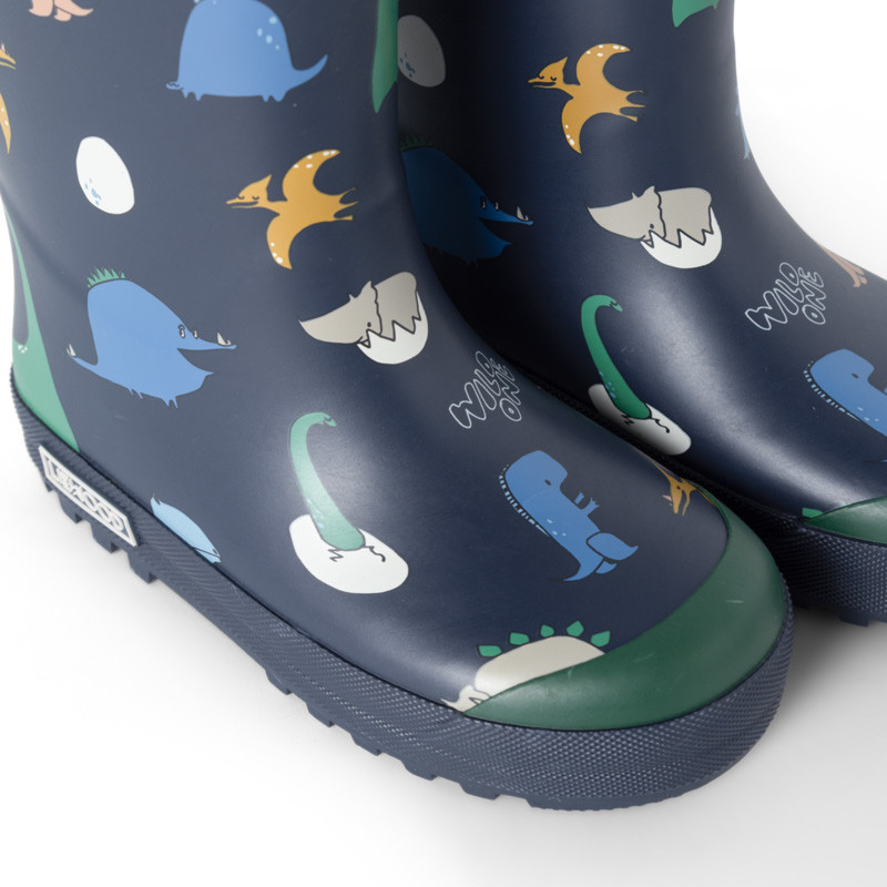 LIEWOOD Kinder Thermo-Gummistiefel Mason Dino roar / Classic navy