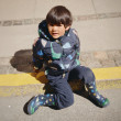 LIEWOOD Kinder Thermo-Gummistiefel Mason Dino roar / Classic navy