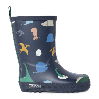 LIEWOOD Kinder Thermo-Gummistiefel Mason Dino roar / Classic navy