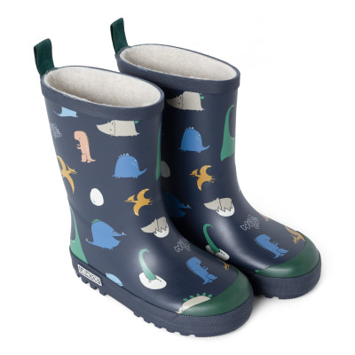 LIEWOOD Kinder Thermo-Gummistiefel Mason Dino roar / Classic navy