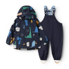 LIEWOOD Regenbekleidungsset Manu Dino roar / Classic navy