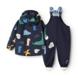 LIEWOOD Regenbekleidungsset Manu Dino roar / Classic navy