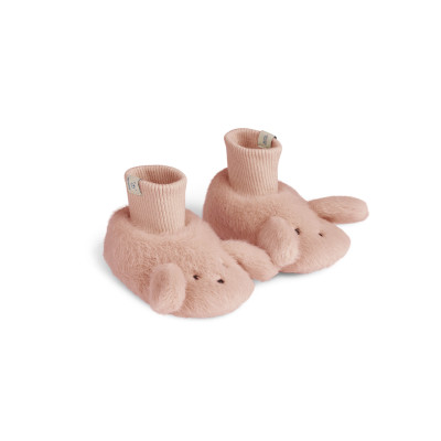 LIEWOOD Kinder Plüschhausschuhe Beth Rabbit Pale tuscany