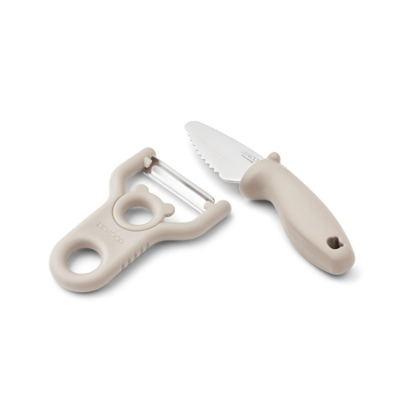 LIEWOOD PERTENSE Kinder-Schäler- und Messer-Set Sandy